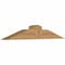 Ekena Millwork Portland Smooth Timber Gable Bracket, Western Red Cedar, 48"W x 8"H x 5 1/2"D x 5 1/2"F, 4/12 Pitch GBW048X08X0606POR00SWR - alternate 3